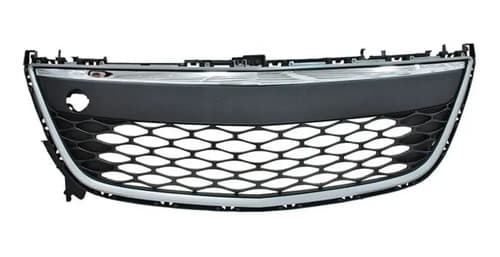 Parrilla Mazda Cx7 2010-2012 De Defensa Central Plata Filo Cromado