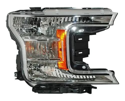 Faro Ford F-150/Lobo 2018-2020 Fondo Cromado Derecho