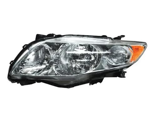 Faro Toyota Corolla 2009-2010 Fondo Cromado Izquierdo