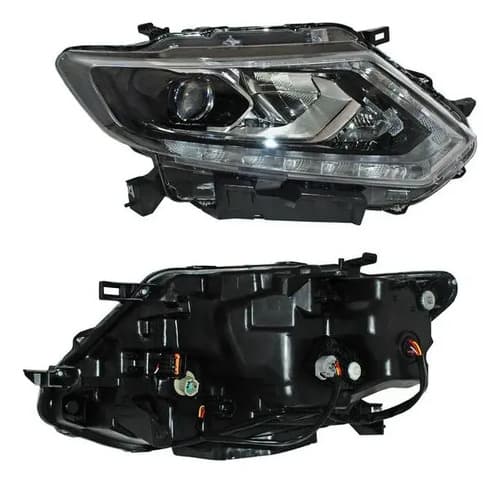 Faro Nissan Xtrail 2015-2017 Electrico Con Motor Leds Con Lupa Derecho