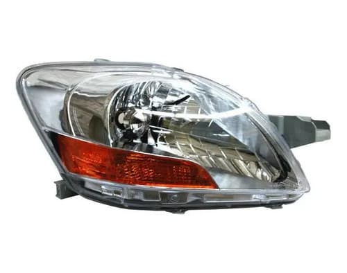 Faro Toyota Yaris 2006-2015 Sedan Fondo Cromado Derecho