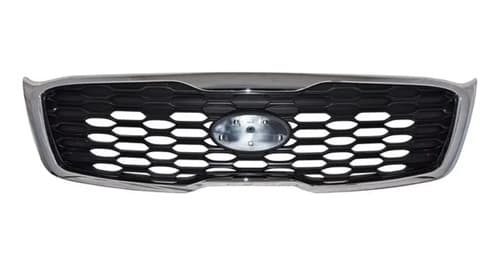 Parrilla Para Kia Sorento Lx 2019-2020 Negra Con Moldura Cromada