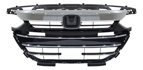 Parrilla Honda Accord 2021-2022 Inferior/Superior Sin Hoyo Para Sensor Con Moldura Cromada