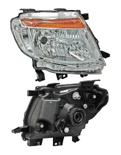 Faro Ford Ranger 2013-2016 Fondo Cromado Con Motor Derecho