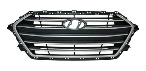 Parrilla Para Hyundai Elantra 2017-2018 Con Moldura Plata