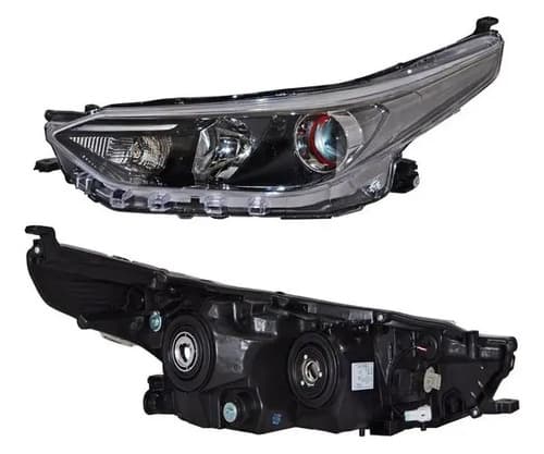 Faro Toyota Yaris 2018-2020 Con Lupa Izquierdo