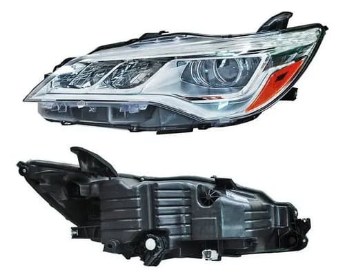 Faro Toyota Camry 2015-2017 Fondo Cromado Leds Izquierdo