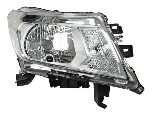 Faro Nissan Pu Np300/ Frontier 2016-2020 Fondo Cromado Derecho