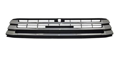 Parrilla Toyota Highlander 2017-2019 Con Moldura Cromada Con Hoyo Para Camara De Defensa Central