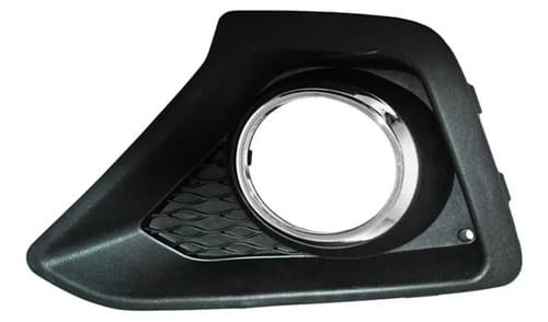 Parrilla Para Hyundai Grand I10 2015-2017 Con Moldura Cromada Para Faro Niebla Izquierda