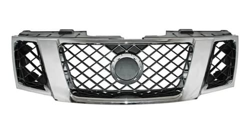 Parrilla Nissan Frontier 2010-2017 Negra Fondo Cromado