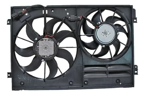 Motoventilador Vw Jetta 2008-2018/ Passat 2006-2018/ Golf/ Beetle 2012-2016/ Tiguan 2009-2018/ Eos 2007-2010/Audi A3/ Gti 2006-2009/ Audi Tt 2008 2.0L Doble Completo