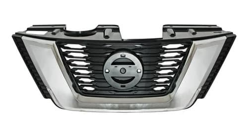 Parrilla Nissan Xtrail 2018/ Rogue 2017-2018 Con Moldura Cromada Con Hoyo Para Camara
