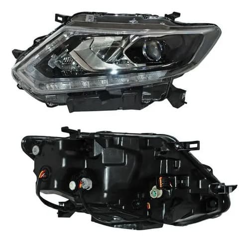 Faro Nissan Xtrail 2015-2017 Electrico Con Motor Leds Con Lupa Izquierdo