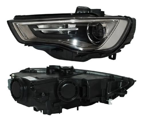 Faro Audi A3 2013-2016 Electrico Con Motor Leds Humo Izquierdo