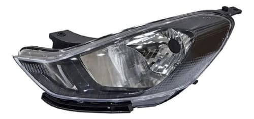 Faro Para Hyundai Grand I10 2021-2025 Negro Con Motor Izquierdo