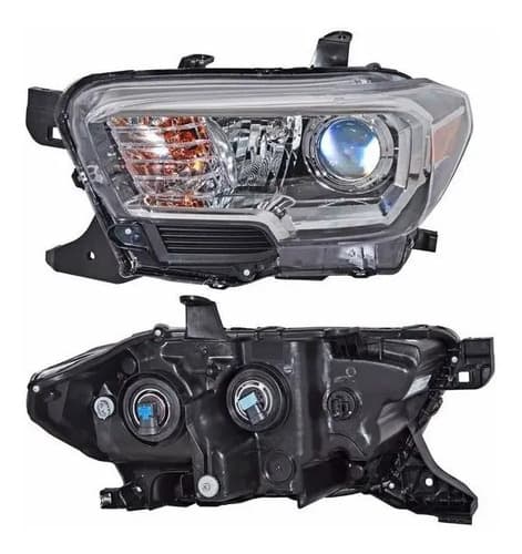 Faro Toyota Tacoma 2018-2019 Fondo Negro Izquierdo