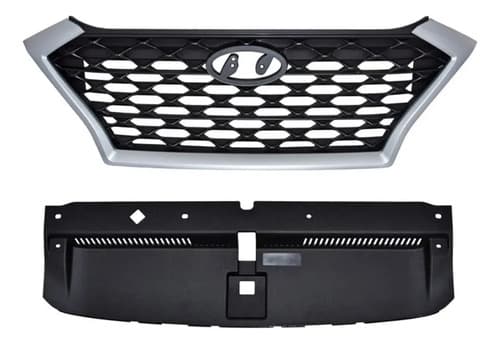 Parrilla Para Hyundai Tucson Gls 2019-2021 Filo Plata