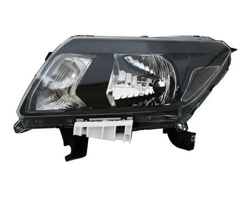 Faro Nissan Pu Np300/ Frontier 2016-2020 Fondo Negro Izquierdo