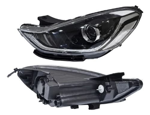 Faro Para Hyundai Grand I10 2021-2025 Con Lupa Con Motor Izquierdo