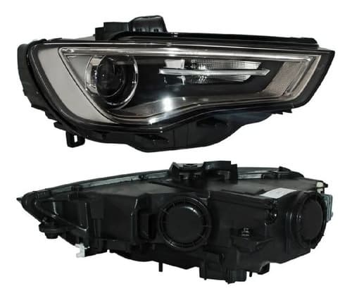Faro Audi A3 2013-2016 Electrico Con Motor Leds Humo Derecho