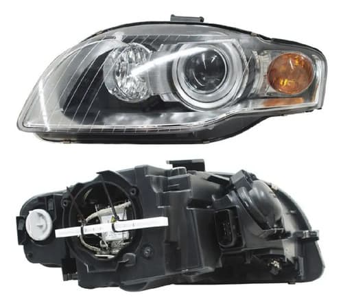 Faro Audi A4 2005-2008 Cuarto Ambar Con Lupa Sin Balastra Para Xenon Izquierdo
