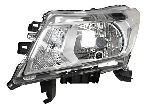 Faro Nissan Pu Np300/ Frontier 2016-2020 Fondo Cromado Izquierdo