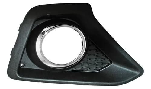 Parrilla Para Hyundai Grand I10 2015-2017 Con Moldura Cromada Para Faro Niebla Derecha