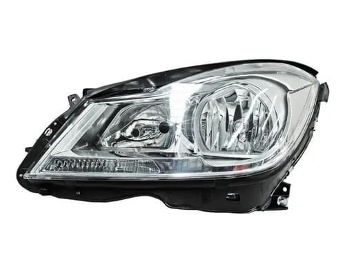 Faro Mercedes benz Clase C 2012-2013 Fondo Cromado Izquierdo