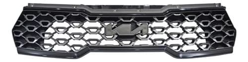 Parrilla Para Kia Sorento 2021-2023 Con Moldura Gris Con Hoyo Para Camara