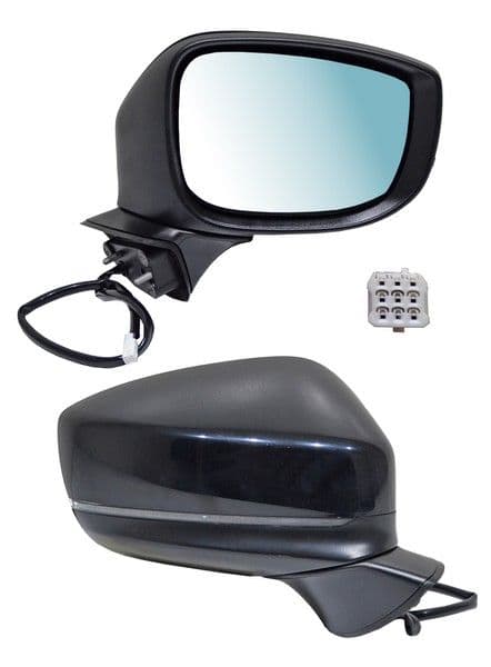 Espejo Mazda Cx9 16-23 Elect Para Pintar Con Desempañante Con Direccional 6 Pines Derecho