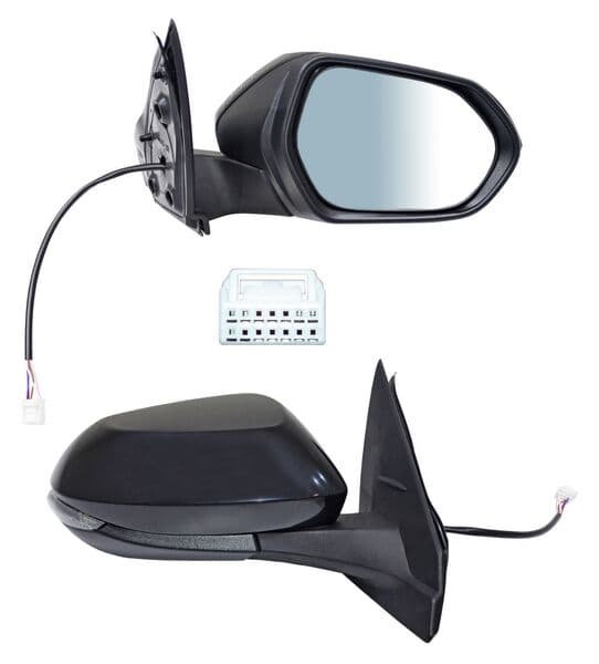 Espejo Toyota Yaris 4Puertas 2023-2025 Electrico Para Pintar Con Direccional 5 Pines Derecha
