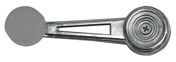 Manija Elevador Cristal Ford F-150/Lobo 1973-1986 Metal Cromada/ Blanca