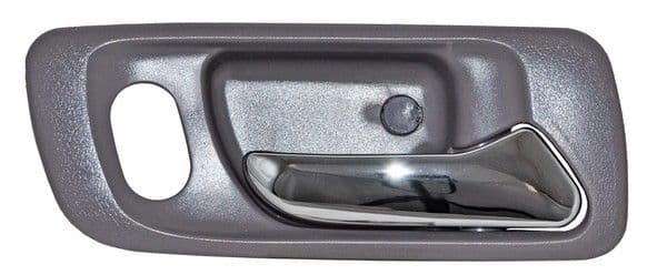 Manija Interior Honda Accord 1998-2002/ Odyssey 1999-2004 Gris/ Cromo Delantera Con Hoyo Plastico Derecha