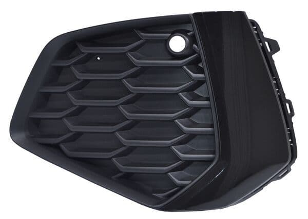 Rejilla Audi A3 2022 2023 2024 S-Line Sin Faro Niebla Con Hoyo Para Sensor Filo Negro Izq