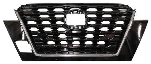 Parrilla Nissan Kicks 2021-2024 Con Moldura Cromo Sin Hoyo Para Camara