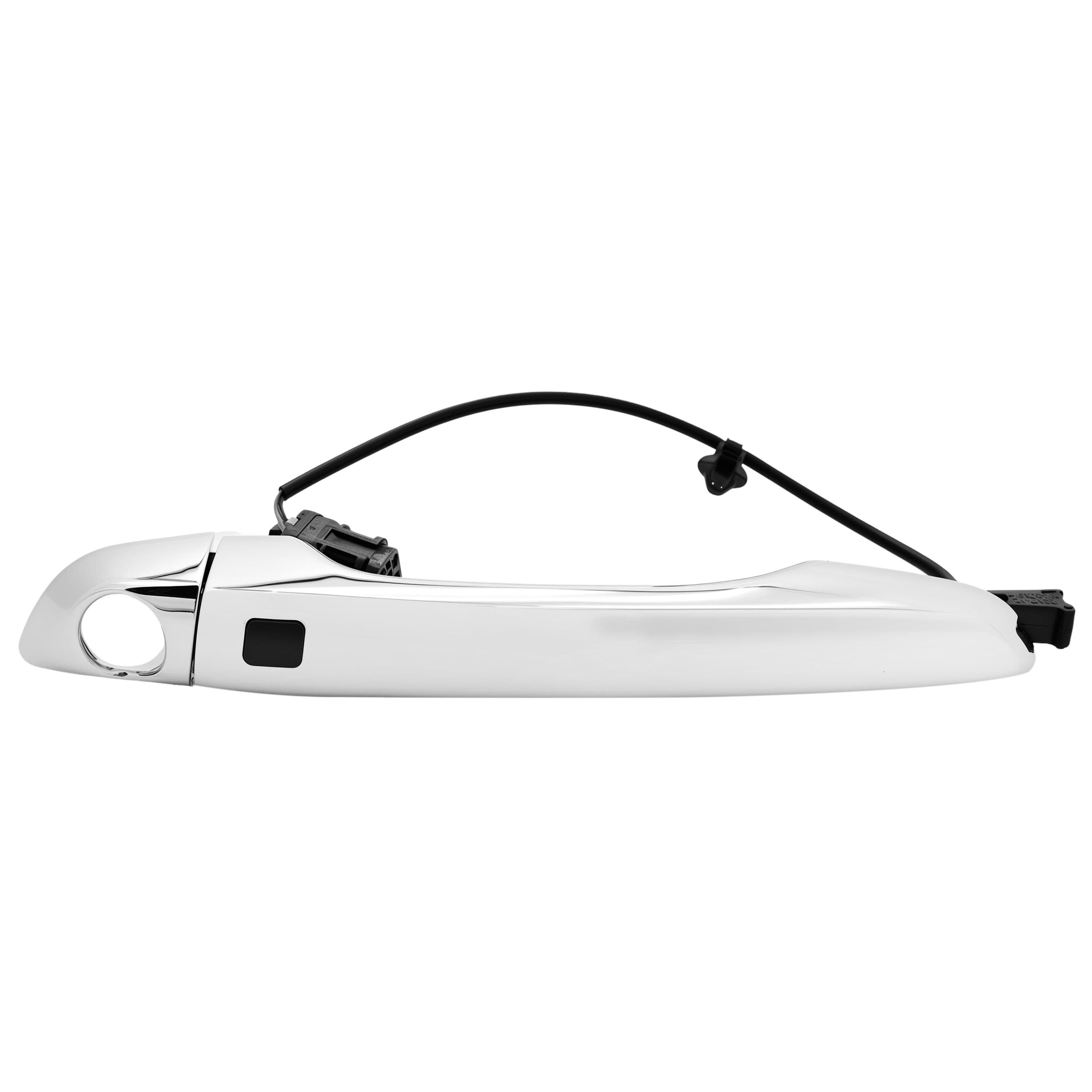 Manija exterior delantera izquierda Hyundai Accent 2018-2022 con hoyo para llave con sensor cromo plastico 1 pieza
