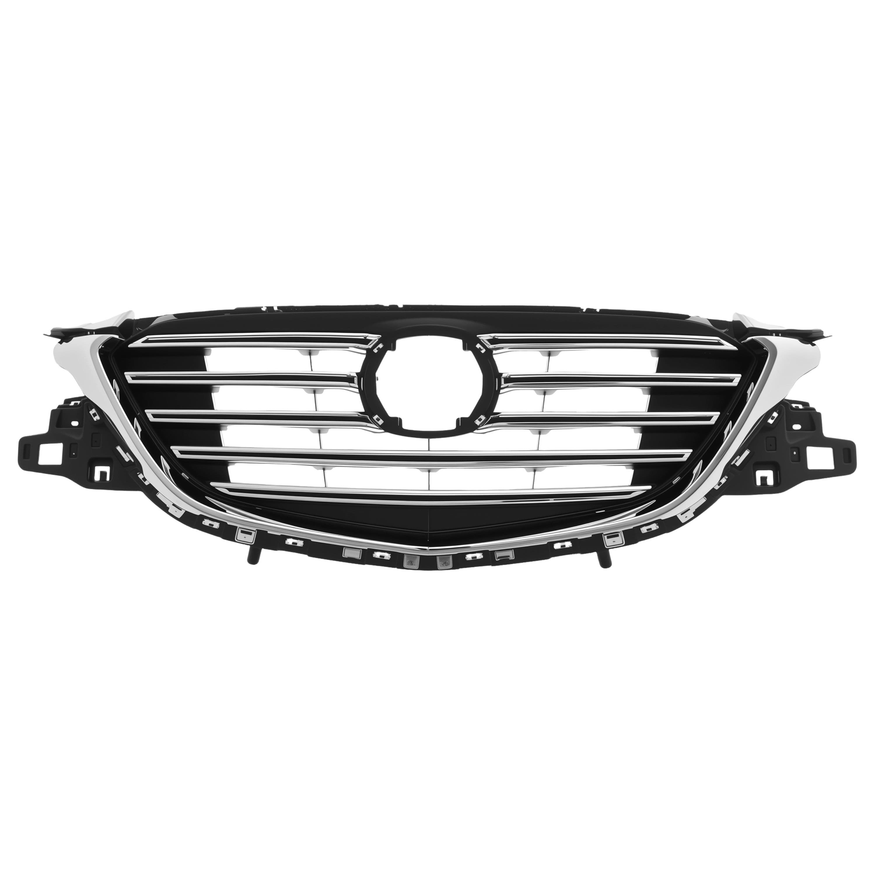 Parrilla Con Molduras Cromadas Mazda Cx-9 2016-2018 Negra Brillante