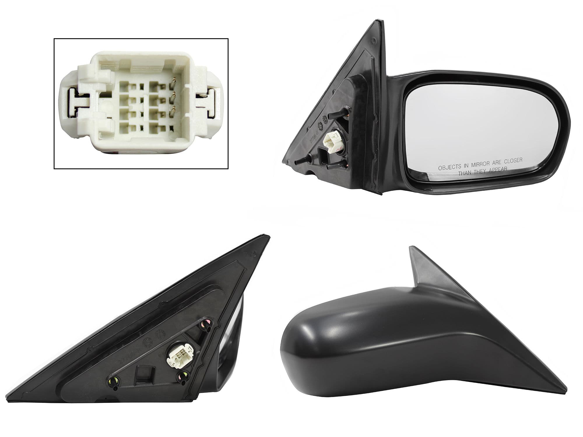 Espejo Derecho Honda Civic Sedan 2001-2005 3 Pines Eléctrico Para Pintar