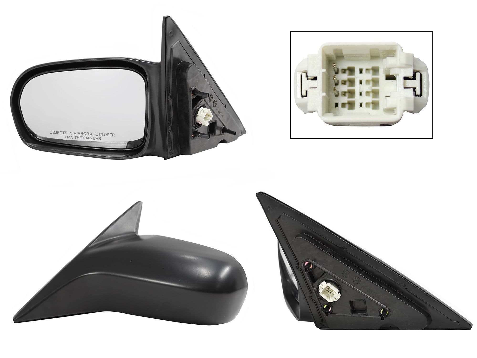 Espejo Izquierdo Honda Civic Sedan 2001-2005 3 Pines Eléctrico Para Pintar