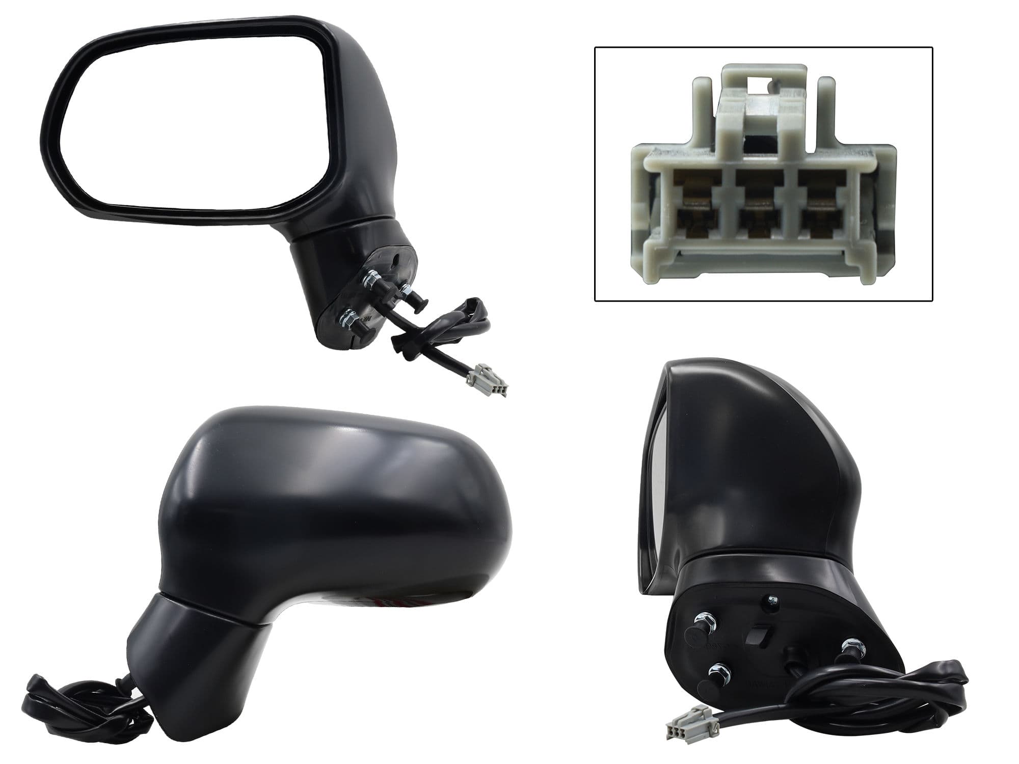 Espejo Izquierdo Honda Civic Sedan 2006-2011 3 Pines Eléctrico Para Pintar