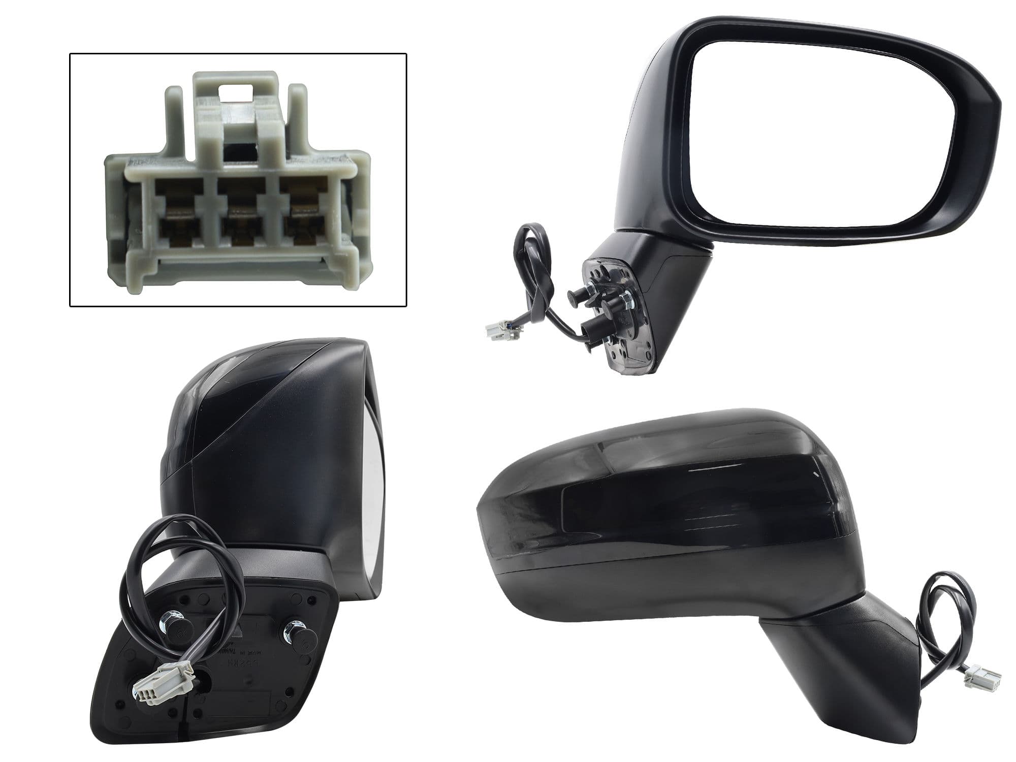 Espejo Derecho Honda Civic Sedan 2014-2015 3 Pines Eléctrico Para Pintar