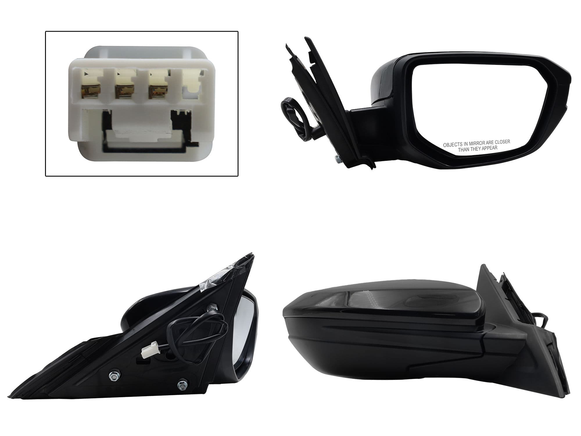 Espejo Derecho Honda Civic Coupe/sedan 2016-2021 3 Pines Eléctrico Para Pintar