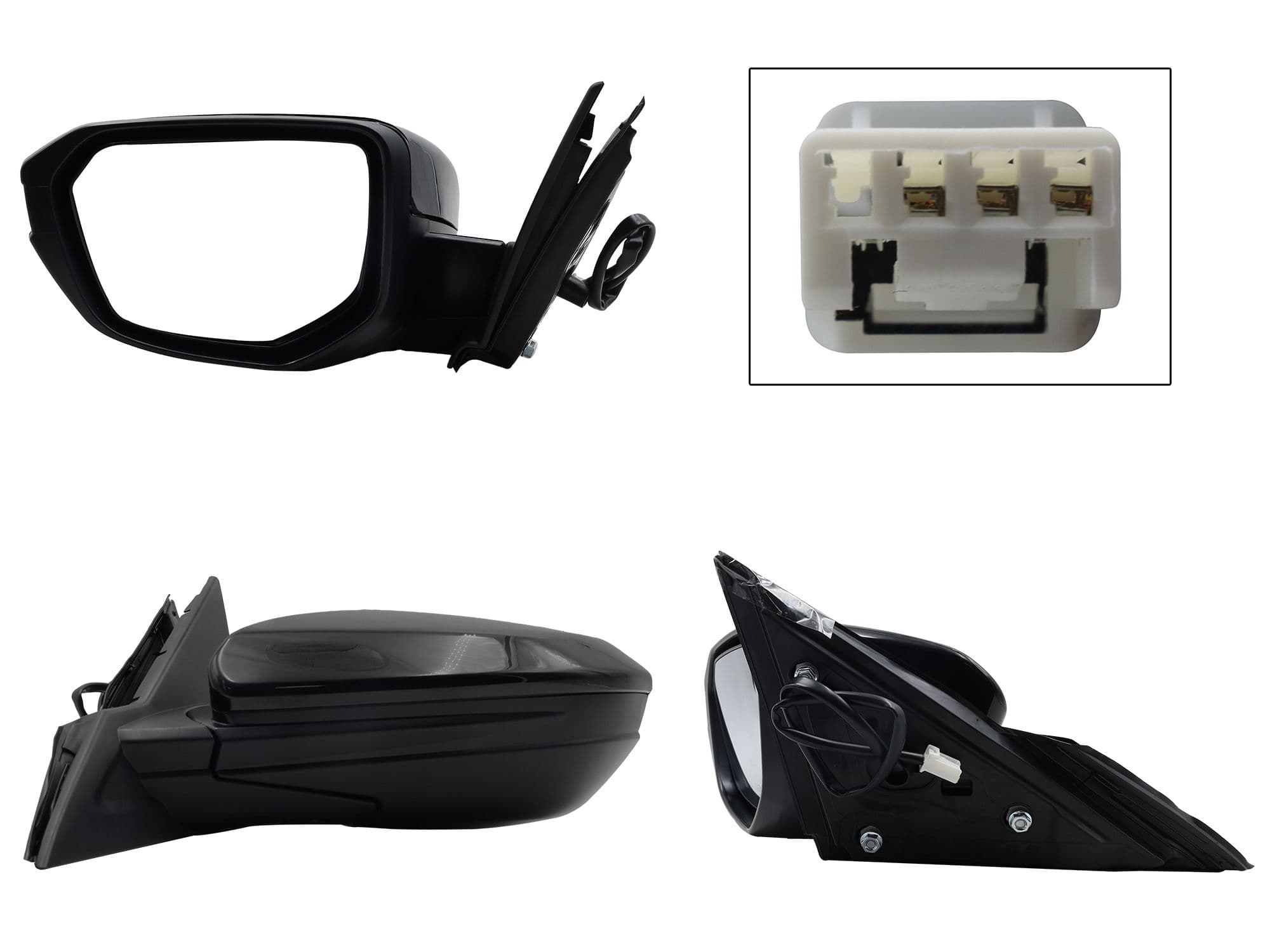 Espejo Izquierdo Honda Civic Coupe/sedan 2016-2021 3 Pines Eléctrico Para Pintar