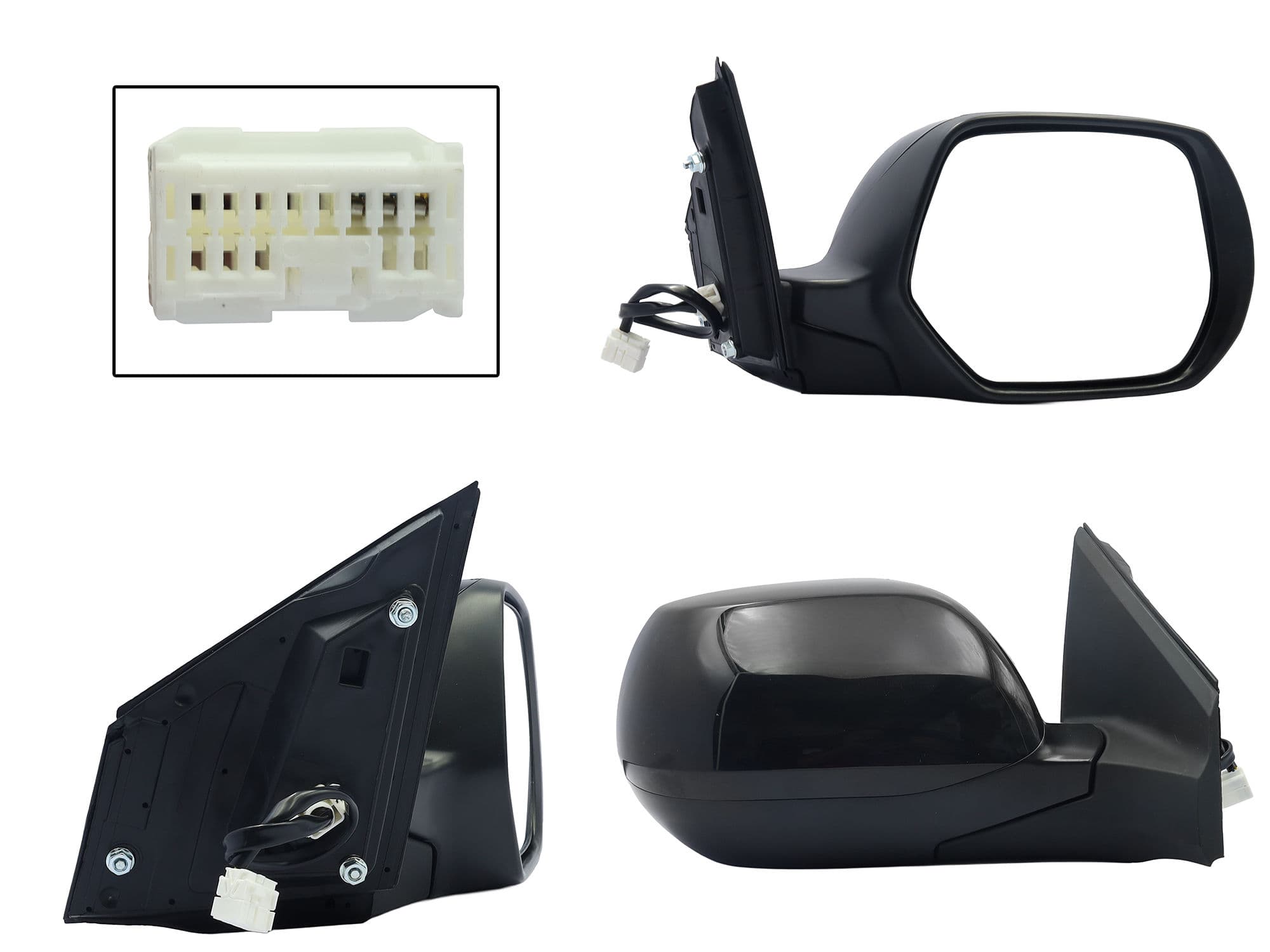 Espejo Derecho Honda CR-V 2012-2016 3 Pines Eléctrico Para Pintar