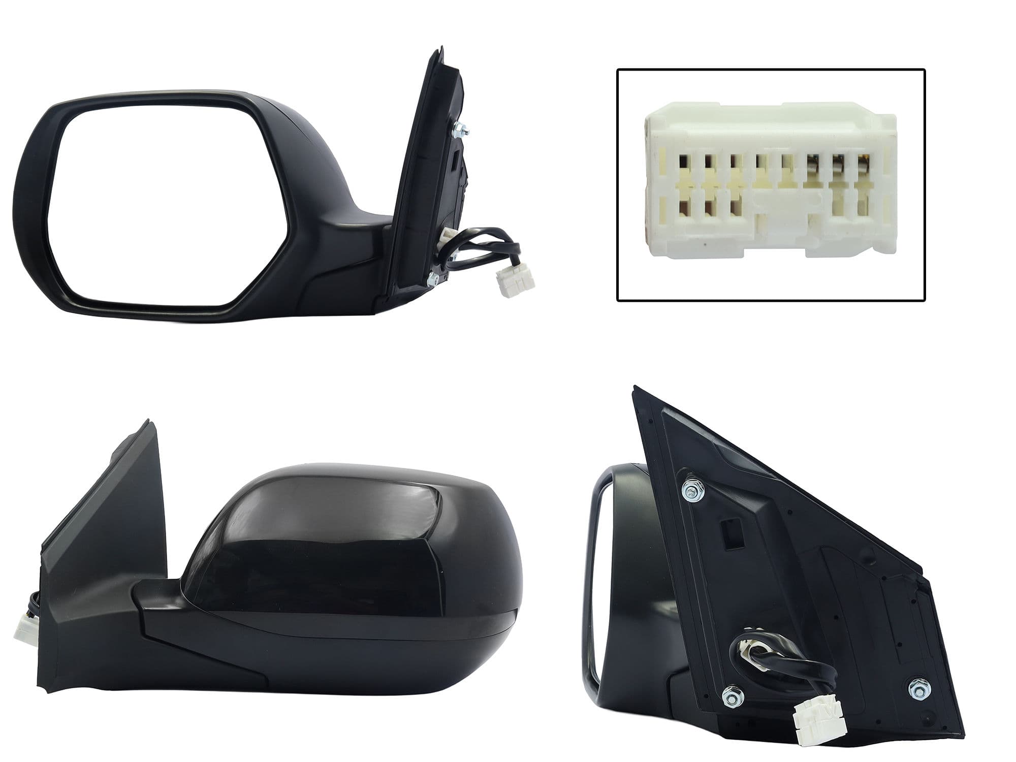 Espejo Izquierdo Honda CR-V 2012-2016 3 Pines Eléctrico Para Pintar