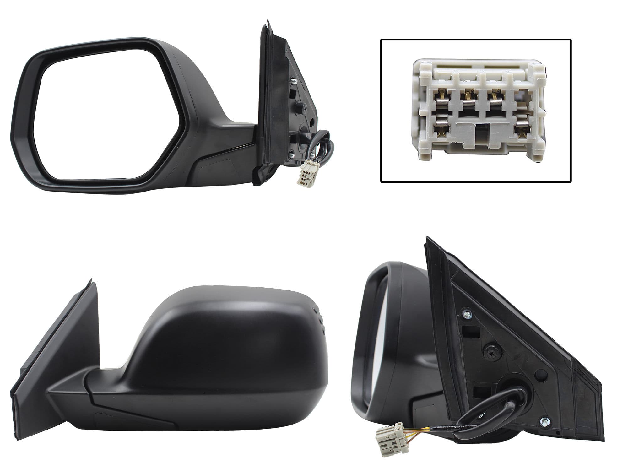 Espejo Izquierdo Honda CR-V 2007-2011 5 Pines Con Desempañante Eléctrico Para Pintar