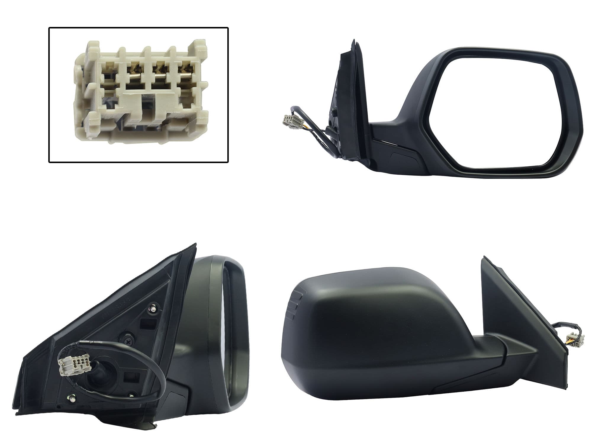 Espejo Derecho Honda CR-V 2007-2011 3 Pines Eléctrico Para Pintar