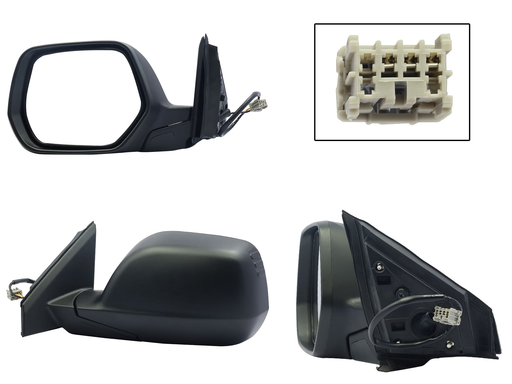 Espejo Izquierdo Honda CR-V 2007-2011 3 Pines Eléctrico Para Pintar