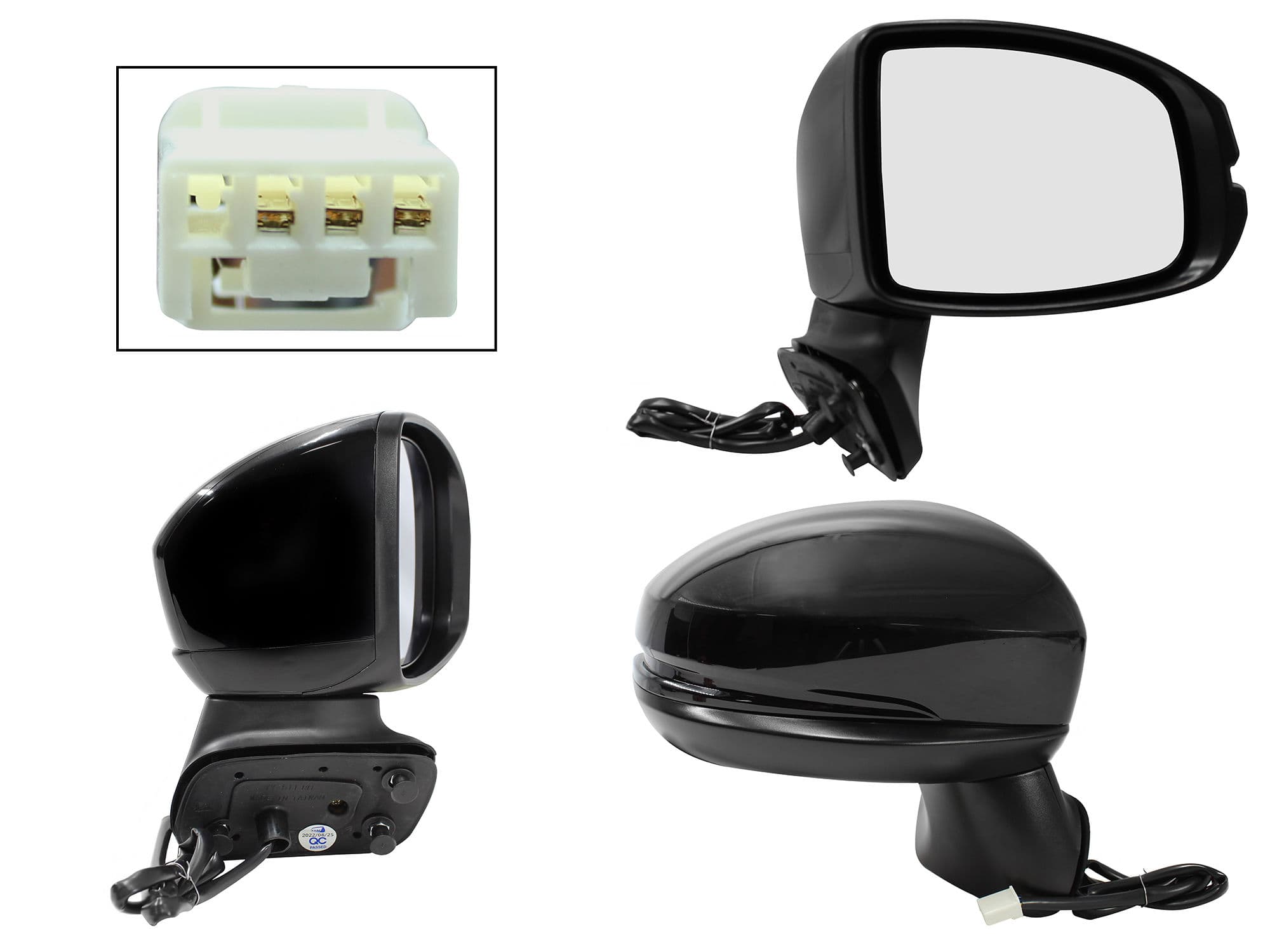 Espejo Derecho Honda FIT 2015-2020 3 Pines Eléctrico Para Pintar